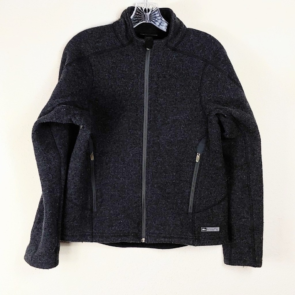 REI Wool Structured full Zip Up JAcket Women's B13